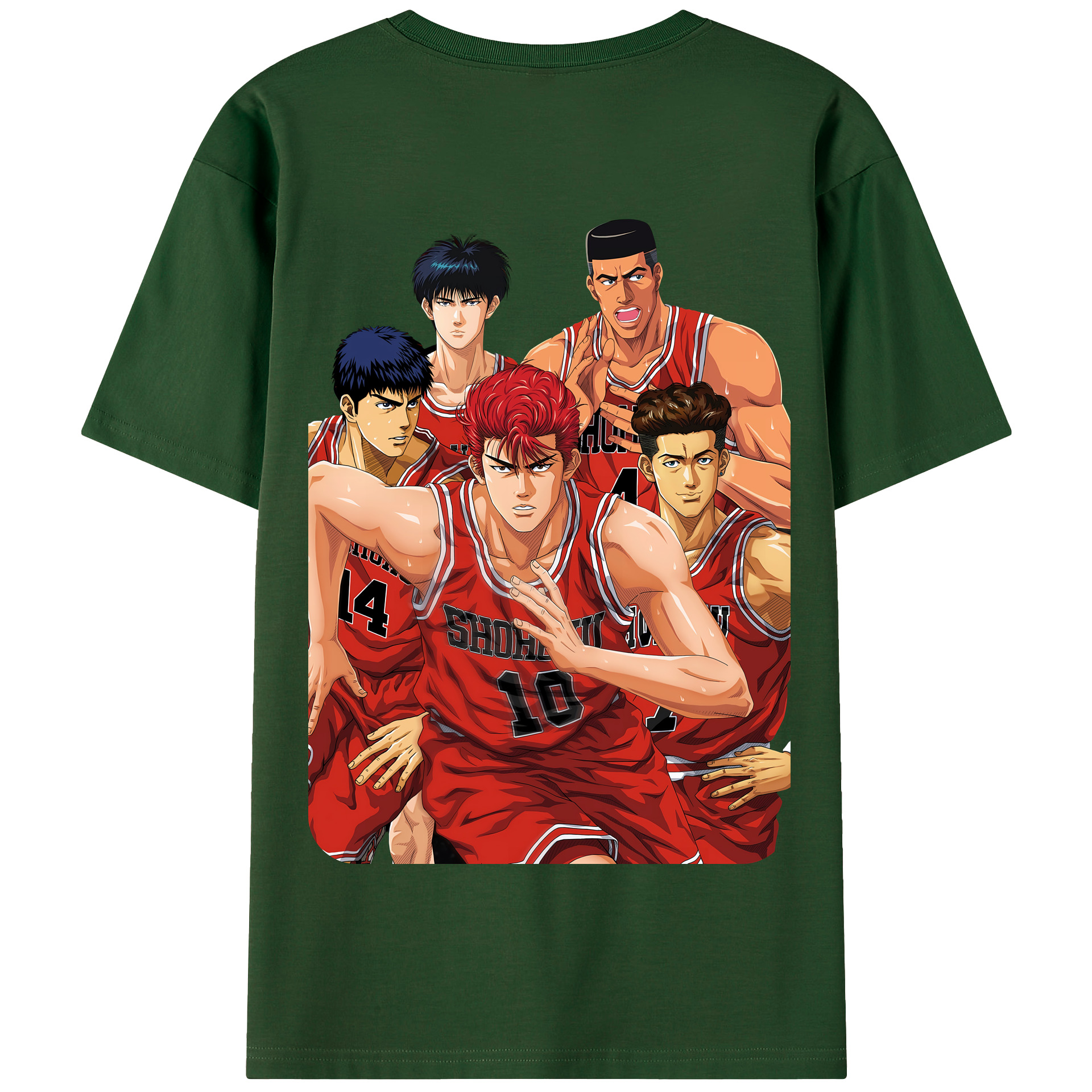 SLAM DUNK／スラムダンク 綿100％半袖Tシャツ（背面プリント）